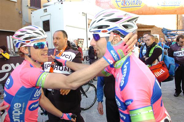 Damiano Cunego and Diego Ulissi